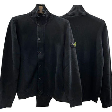 Stone Island Kids Woven Patch Wool Zip-Up Cardigan 6 8 (8116503Z1 V0029) 123466837