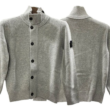 Stone Island Kids Wappen Patch Wool Zip Cardigan 6 8 (8116503Z1 V0M64) 123466922