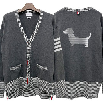 THOM BROWNE ヘクター カーディガン ミッドグレー (MKC518A Y3017 035) 123467499