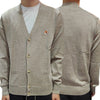 MAISON KITSUNE Classic Cardigan mit Fox-Head-Patch Beige Melange 123468162 [P]