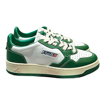 AUTRY Medalist Logo Leder Low Sneakers Weiß Grün (AULMWB03) 123470068
