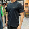 STONE ISLAND Garnment Dyed T-Shirt mit Logo-Patch Kurzarm Navy (101524113 A0020) 123471108 [P]