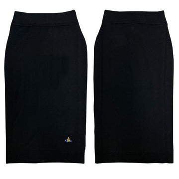 VIVIENNE WESTWOOD ORBロゴ刺繍ニットミディスカート (1802000U Y0006 N403) 123471947