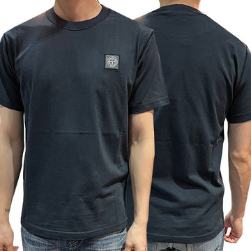 STONE ISLAND FISSATO Organic Cotton Logo Patch T-Shirt Navy (801523757 A0020) 123473672