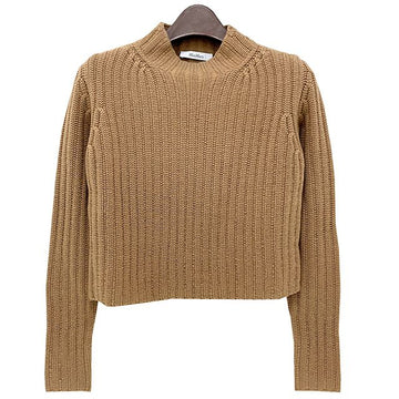 MaxMara ALOA Wool Cashmere Cropped Knit Camel 003 123474360