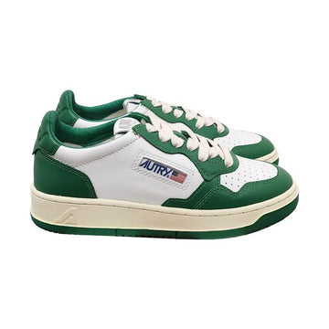 AUTRY Medalist Logo Leder Low Sneakers Weiß Grün (AULWWB03) 123474425