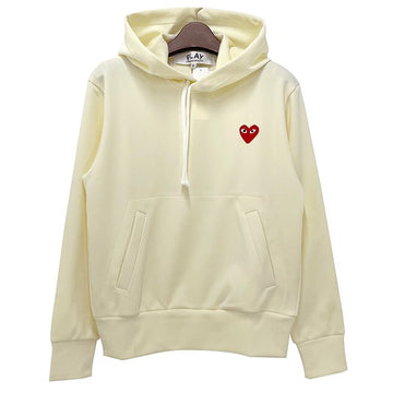 Comme Des Garcons Play Red Heart Logo Hoodie Ivory stamp: P1T174 IVORY / AX-T174-0513 123474453