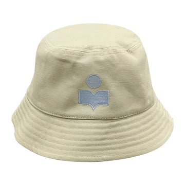 ISABEL MARANT HALEY Bucket Hat Ecru Light Blue 24SS A3C05A ECLU 123475677