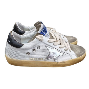 GOLDEN GOOSE Superstar Weiß Silber Stern Schwarz Tab Sneaker 123476187