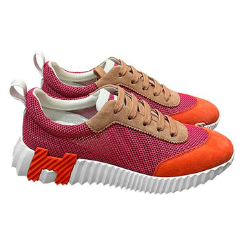 HERMES ボンシング メッシュ スニーカー (MULTICO ROSE) H221177Z 123476498