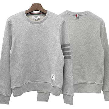 THOM BROWNE 4-Bar Terry Crewneck Sweatshirt in Pastellgrau (MJT248P 06910 065) 123479622