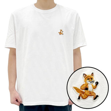 Maison Kitsune Speedy Fox Patch Comfort T-Shirt White 123480114