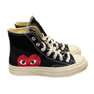 Comme Des Garcons Play Heart Chuck Taylor Converse High Top Sneakers 23FW stamp: P1K112 1 stamp: 150204C 123480215