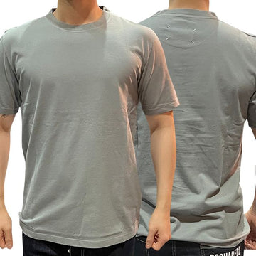 MAISON MARGIELA Signature Stitch Organic Cotton T-Shirt Blau Grau (507) S50GC0690 S24347 507 123480410