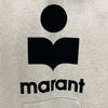 Isabel Marant MILEY Velour Logo Hoodie Ecru 123480653 [P]