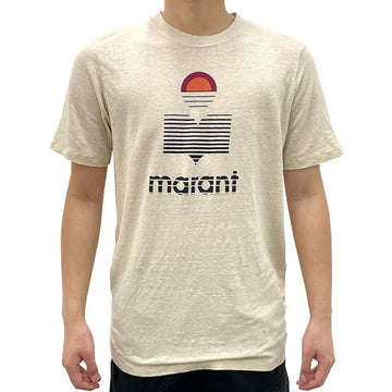 Isabel Marant KARMAN Logo Short Sleeve T-Shirt Ecru (TS0045HA B1N16H 23EC) 123481017
