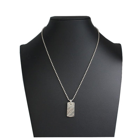 Other Brand Pinky and Diane Silver Logo Pendant Necklace 123489883