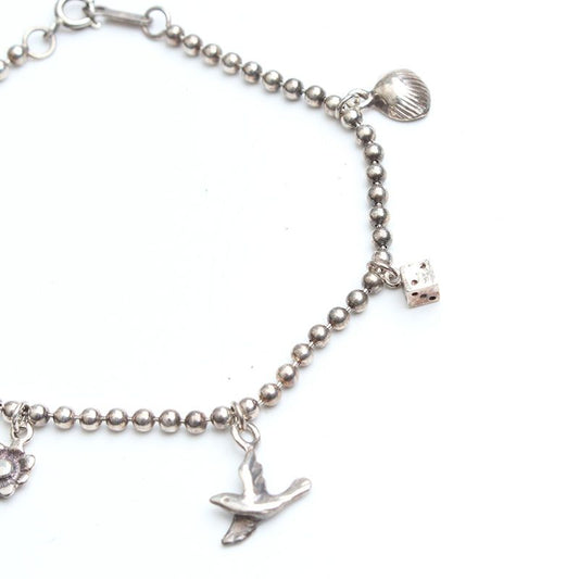 Other Brand 925 Silver Summer Motif Charm Bracelet 123512663