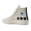 COMME DES GARCONS K127 001 WEIß FW24 Unisex Logo High-Top Sneakers 123521257 [P]