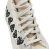 COMME DES GARCONS K127 001 WEIß FW24 Unisex Logo High-Top Sneakers 123521257 [P]