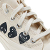 COMME DES GARCONS AZ K126 001 WEISS FW24 Unisex Logo Low-Top Sneakers 123521277 [P]