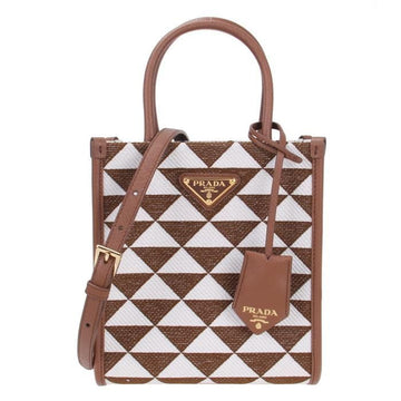 PRADA Symbol-Stickerei Stoff Mini Tasche / 1BA355 2FKL F0I0U V OOM 49810401