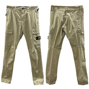 Stone Island Cargo Pants with Badge Patch for Kids Beige (781630410 V0190) 123535713