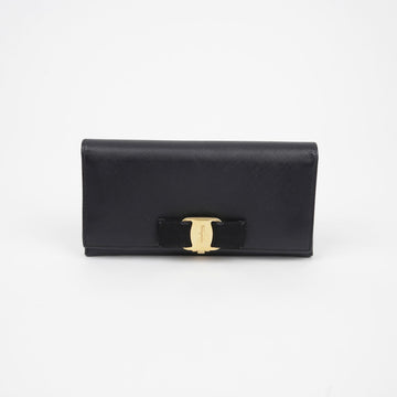 Salvatore Ferragamo 22 A900 BARA FLAP LONG WALLET 123144199