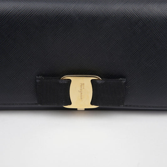 Salvatore Ferragamo 22 A900 BARA FLAP LONG WALLET 123144199