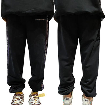 vetements Side Logo Tape Sweat Jogger Pants Black stamp: UA52PA300B BLACK 123536674