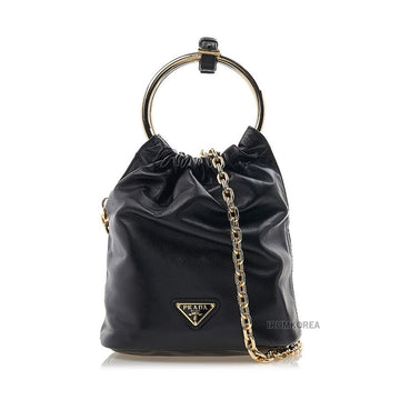 PRADA Napa Leder Bucket Bag FW24 Damen 123538095