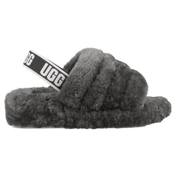 UGG プラフ スライドファーサンダル チャコール 1095119 CHRC 123637126
