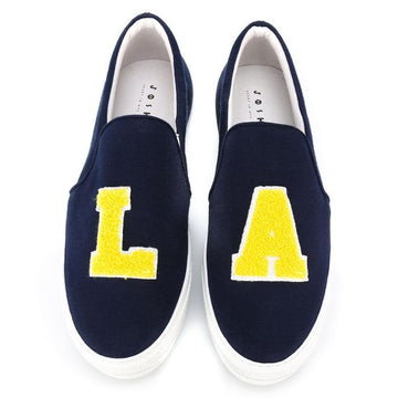 Joshua Sanders 16SS LA Jersey Terry Patch Slip-On Sneakers Blue 10018WLA 32204011
