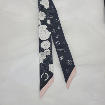 CHANEL Camellia Twilly Bando Scarf 123678541