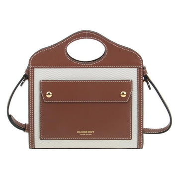 BURBERRY Zweifarbige Canvas-Leder Mini Tasche 8052898 1 41599900