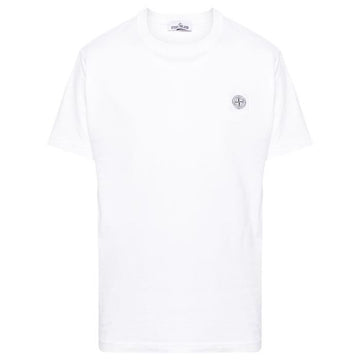 STONE ISLAND Logo Bio-Baumwolle Kurzarm T-Shirt 801523757 73895577