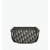 Dior Saddle Strap Pouch Beige Black Oblique Jacquard 65722264 [P]
