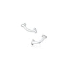 Tiffany & Co T Smile Earrings White Gold 152528396 [P]