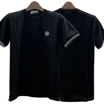 STONE ISLAND キッズロゴパッチ半袖Tシャツ 8 ブラック stamp: 781620748 V0029 123761044