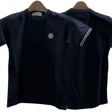 STONE ISLAND Kids Logo Patch T-Shirt 8 Navy 123761060