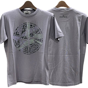 Stone Island Camo One Logo T-Shirt 8 Light Blue 123761073