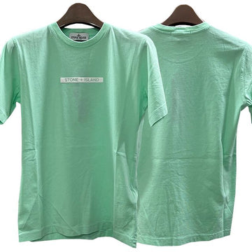 STONE ISLAND Kinder T-Shirt mit Logo und Gummi-Druck 8 Aqua (V0044) 123761133