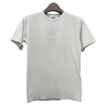 Stone Island Kids Logo DROP SHOT ONE Short Sleeve T-Shirt 8 Pearl Gray stamp: 781621053 V0061 123761268