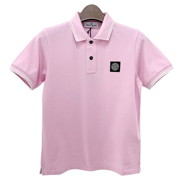STONE ISLAND Polo T-Shirt mit Logo-Patch für Kinder 14 Pink (801621348 V0080) 123762095
