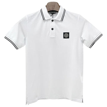 STONE ISLAND キッズ ロゴ パッチ ポロ 半袖Tシャツ 14 ホワイト stamp: 801621348 V1001 123762859