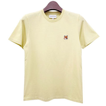 MAISON KITSUNE フォックスヘッドパッチ 半袖Tシャツ イエロー (LW00105KJ0008 P712) 123763270