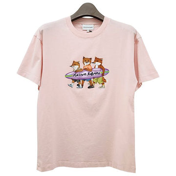 MAISON KITSUNE サーフィンフォックスリラックス半袖Tシャツミルクシェイク 123763313