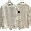 Stone Island Kids Woven Badge Terry Sweatshirt Mastic White stamp: 771660143 V0097 123765590 [P]