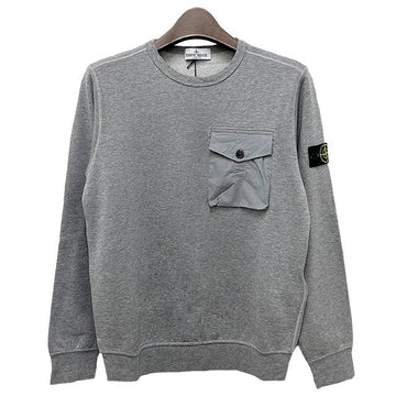 STONE ISLAND クッズロゴパッチポケットスウェットシャツ 8 メランジグレー stamp: 781660240 V0M64 123766609