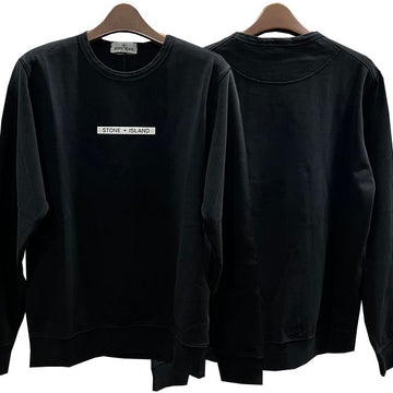 STONE ISLAND KIDS LOGO GUMMI DRUCK SWEATSHIRT 10 12 SCHWARZ (V0029) 123766677